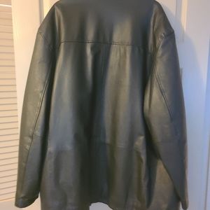Man's leather coat
